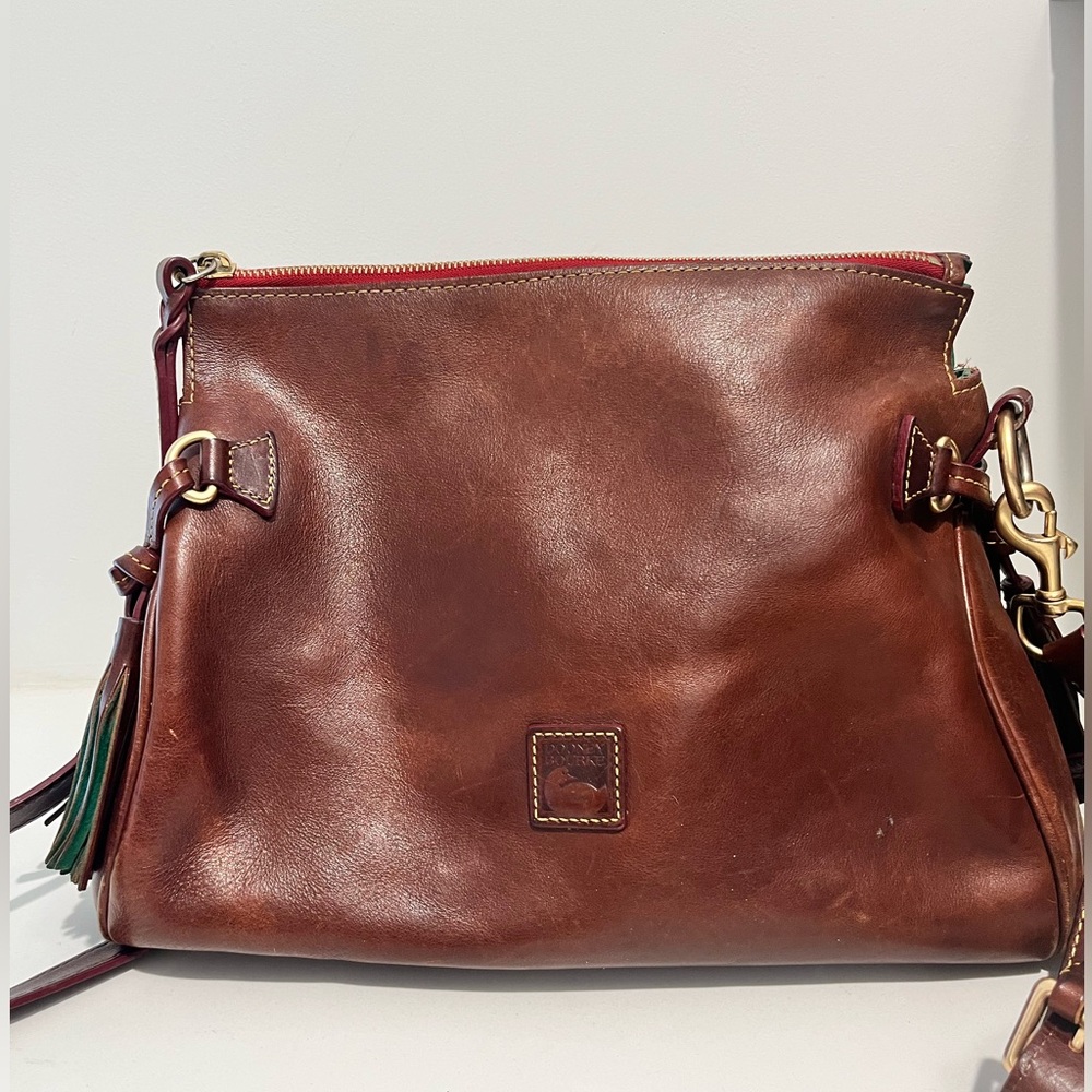 Dooney and Bourke Zip Satchel in Florentine Leather
